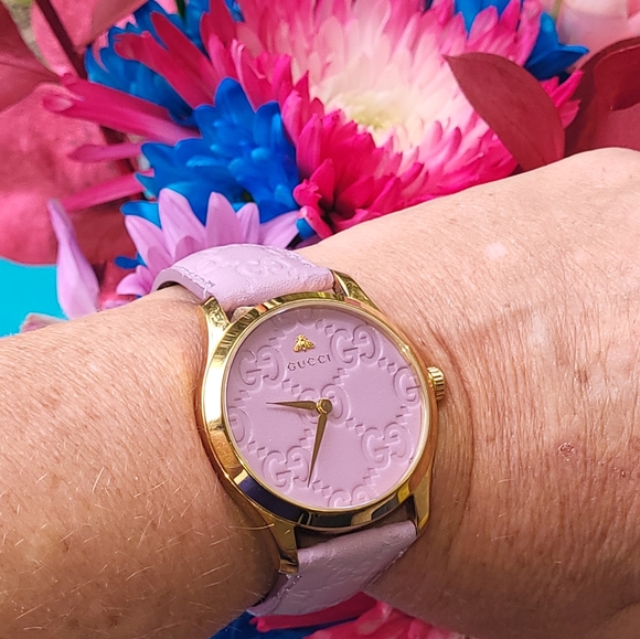 Gucci Luxury Watch Statement Piece 14k Gold later bezel - Picture 6 of 6